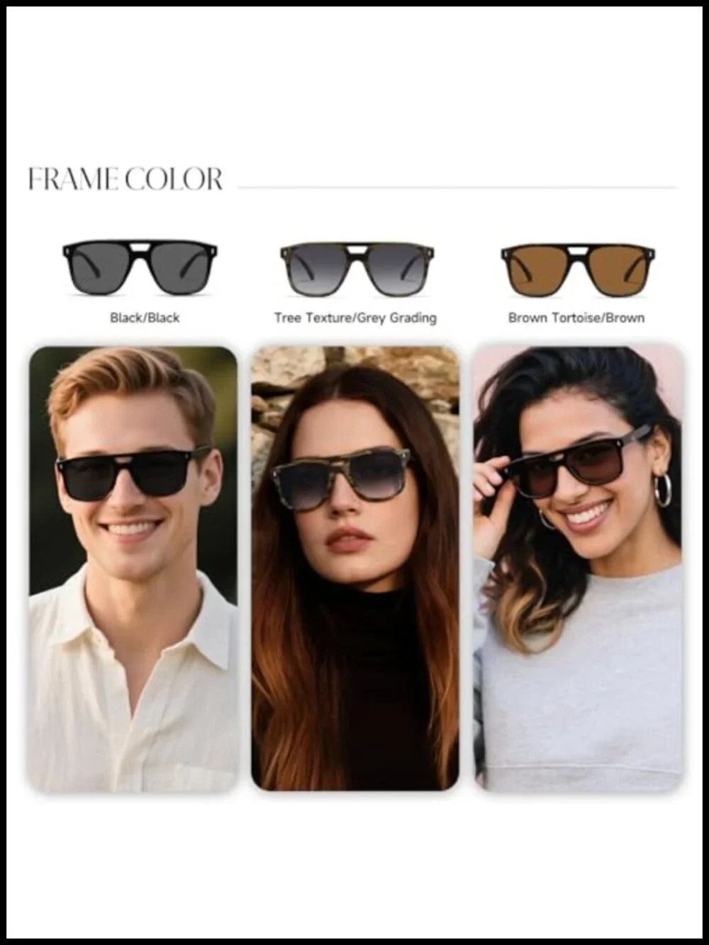 Classic Aviator Sunglasses Retro Polarized UV Protection for Outdoor Use